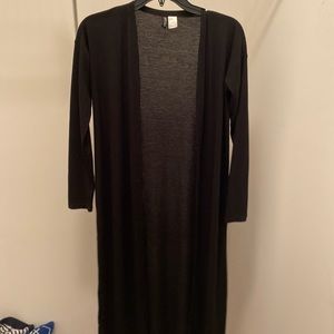 Divided long cardigan